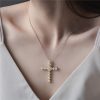 Canary Diamond Cross Necklace