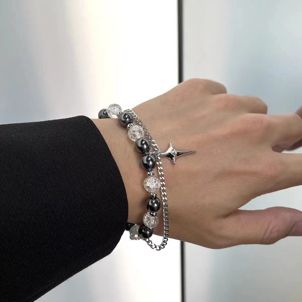 Ice Beads Bracelet For Men