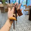 Bagel Bread Keychain