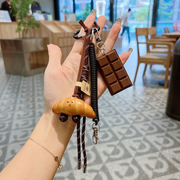Bagel Bread Keychain