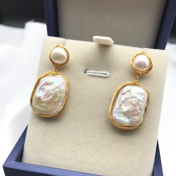 Summer Baroque Pearl Earrings