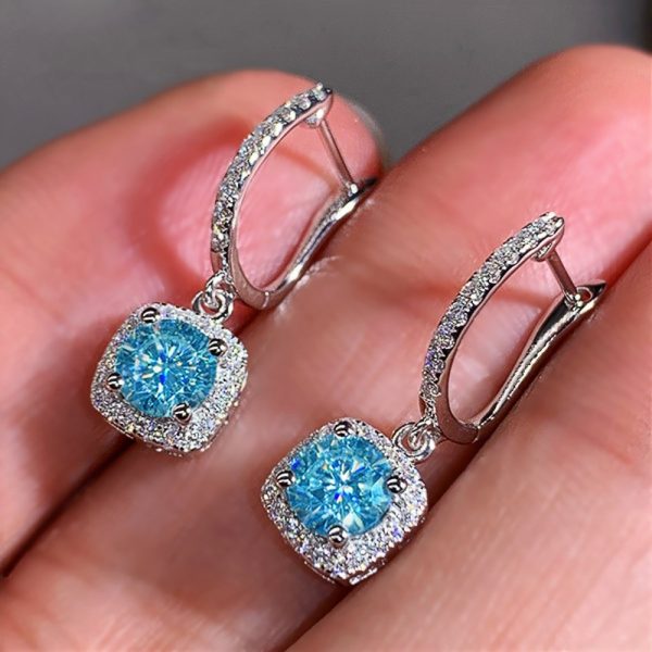 Square Diamond Earrings