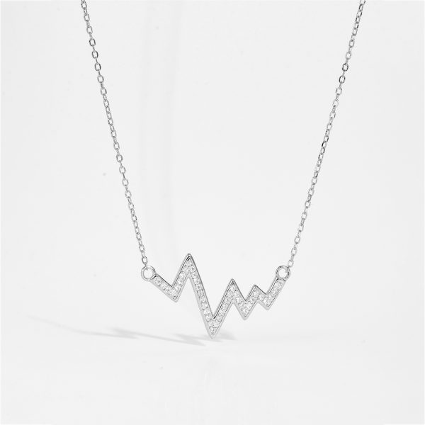 Silver Heartbeat Necklace
