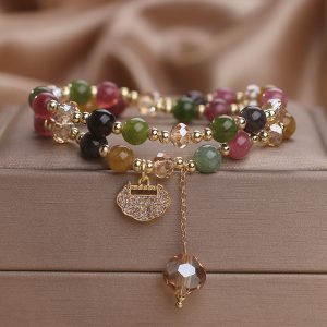 Tourmaline Safety Lock Bracelet
