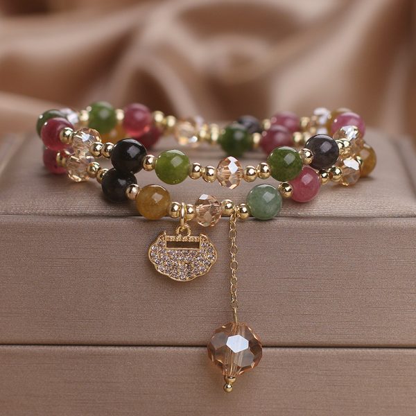 Tourmaline Safety Lock Bracelet