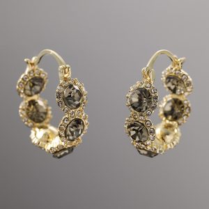 Gray Diamond Earrings