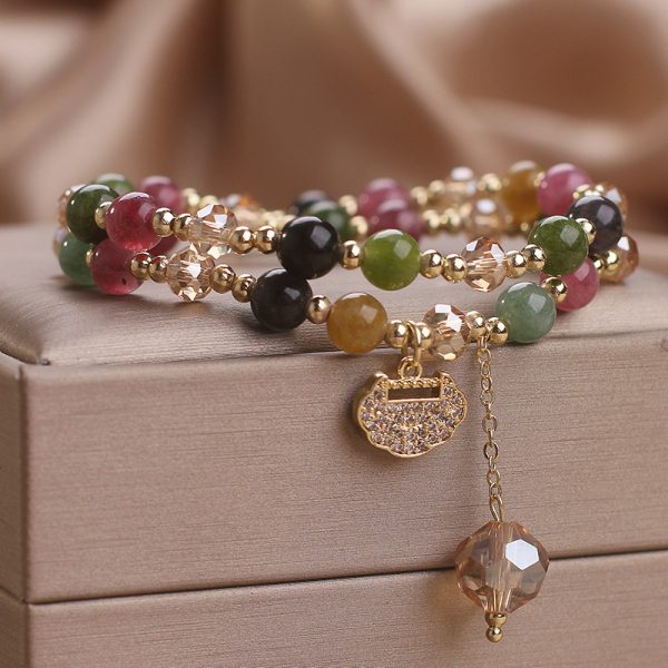 Tourmaline Safety Lock Bracelet