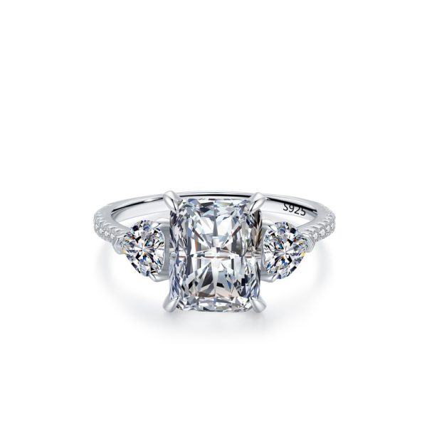 Side Hearts Ring