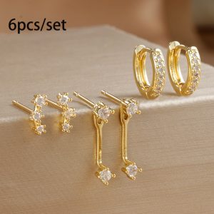 Gold Plated Earring Set