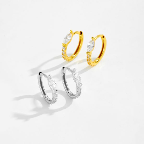 Single Silver Hoop Earring