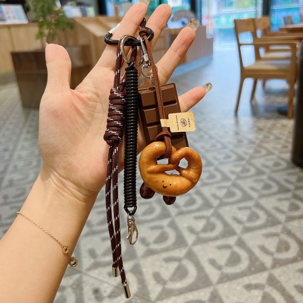 Bagel Bread Keychain
