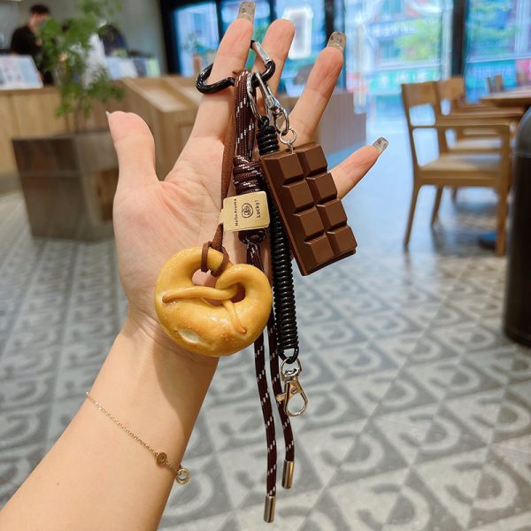 Bagel Bread Keychain