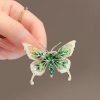 Emerald Butterfly Brooch