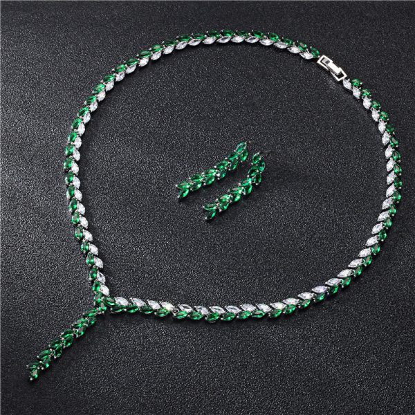 Bridal Leaf Jewelry Set