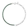 Green Half Diamond Bracelet