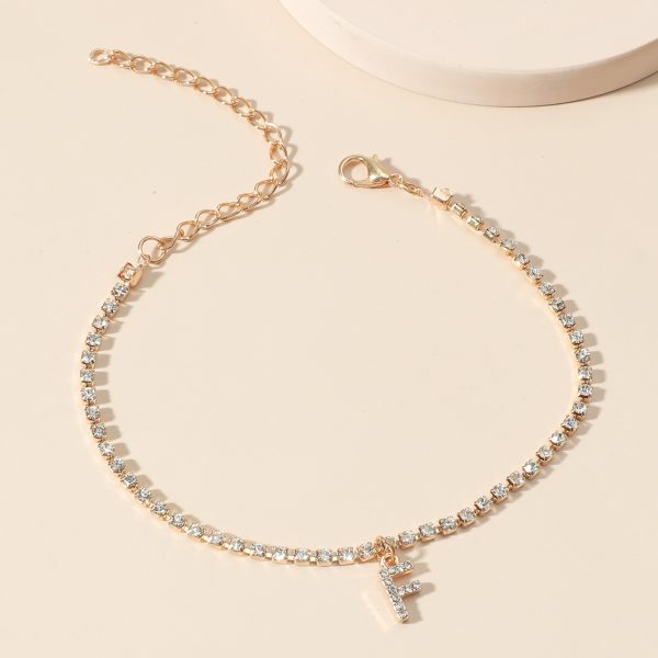 Alphabet Diamond Anklet