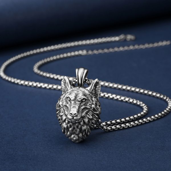 Men's Wolf Pendant
