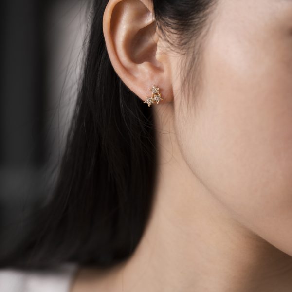 Silver Star Earrings