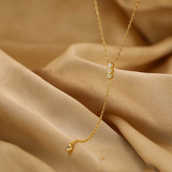 Fringed Zircon Necklace