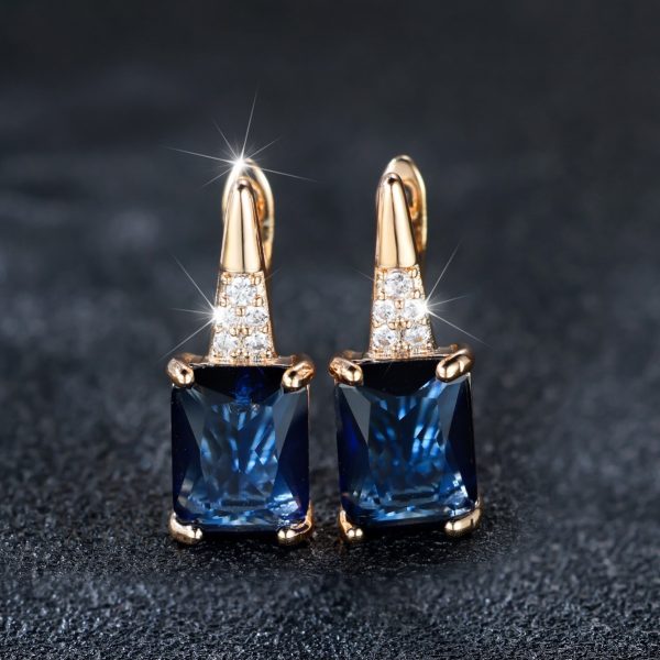 Blue Sapphire Earrings
