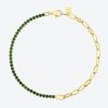 Green Half Diamond Bracelet