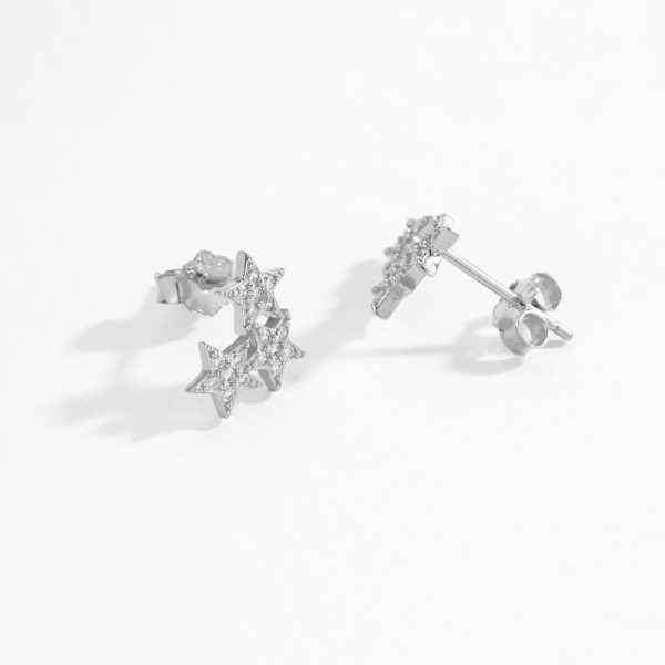 Silver Star Earrings