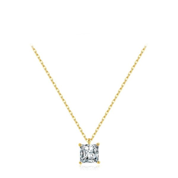 Square Zircon Necklace