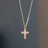 Pink Cross Necklace