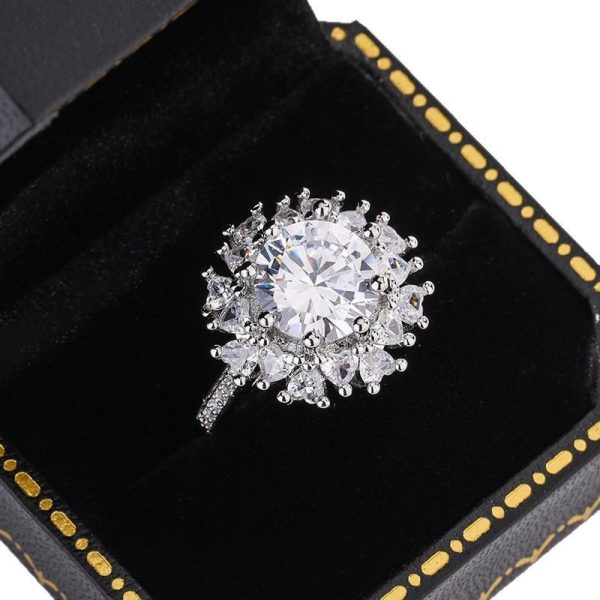 Flower Full Diamond Ring