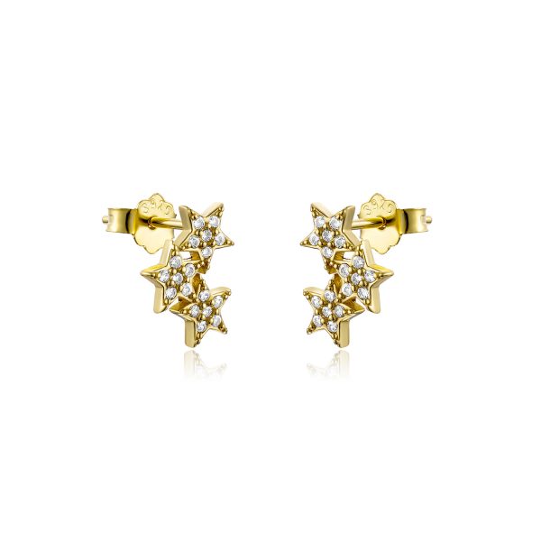 Silver Star Earrings