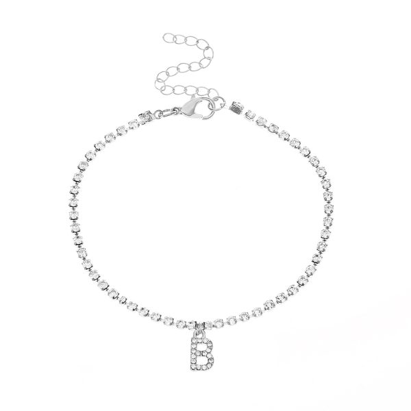 Alphabet Diamond Anklet