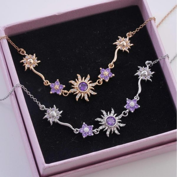 Purple SunflowerNecklace