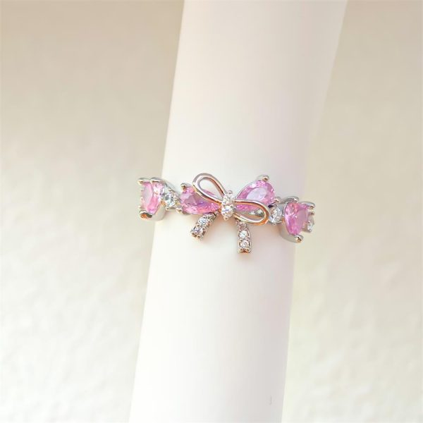 Pink Bow Ring