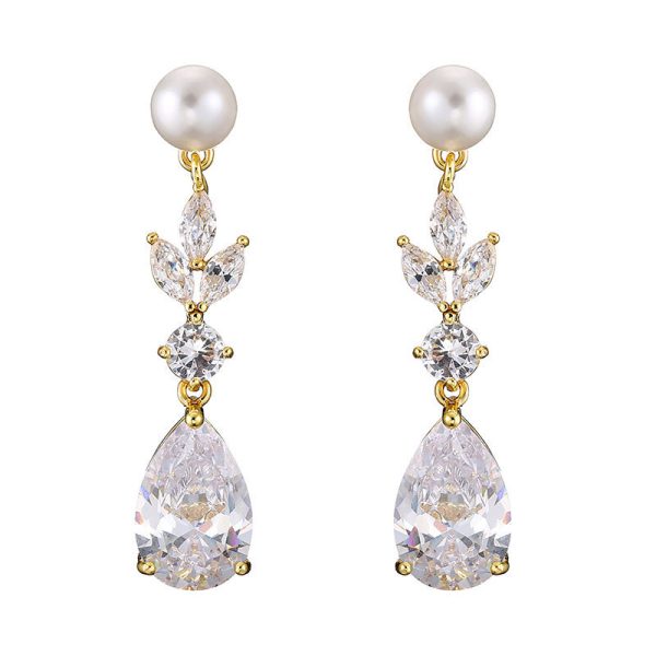 Water Drop Pearl Earrings