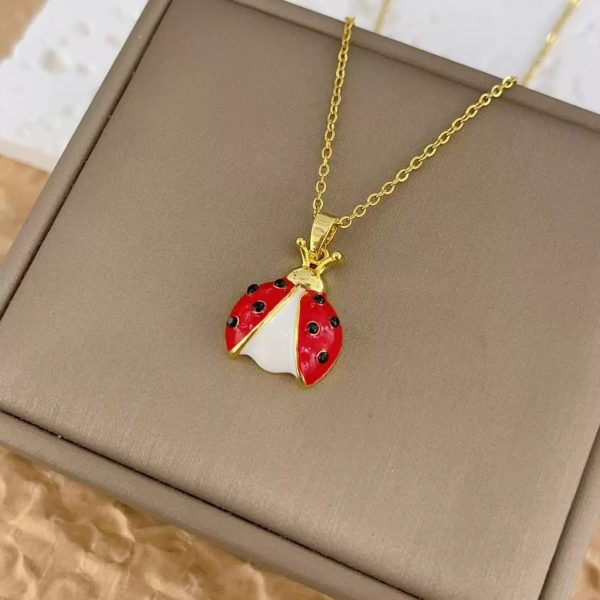 Lady Bug Necklace Pendant