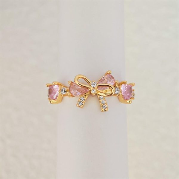 Pink Bow Ring