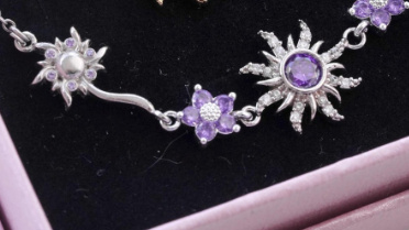 Purple SunflowerNecklace