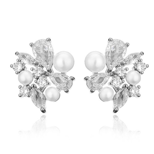 43082303-7286-4efc-8e4a-6c1e4028e9e0.jpg Fresh Water Pearl Zircon Earrings