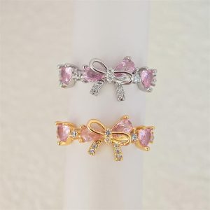 Pink Bow Ring