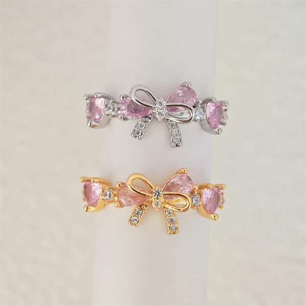Pink Bow Ring