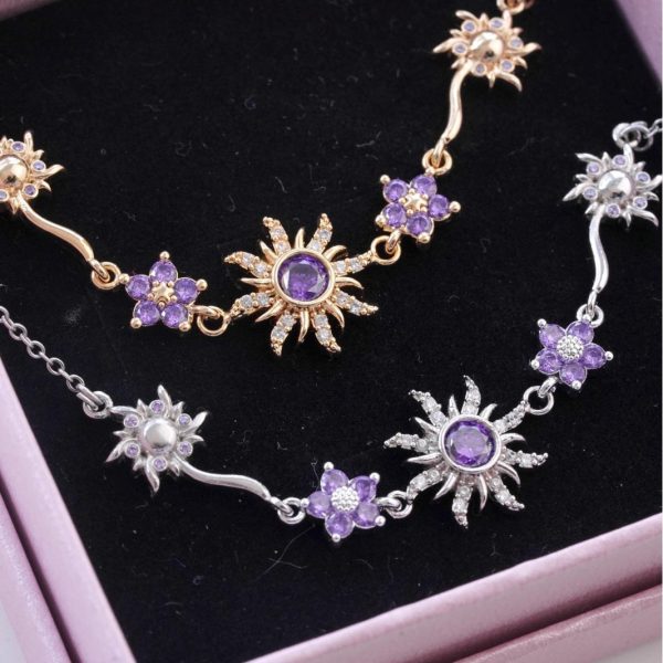 Purple SunflowerNecklace