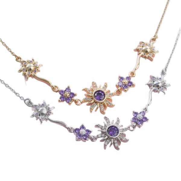 Purple SunflowerNecklace