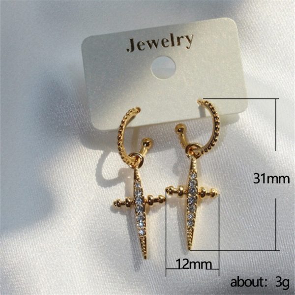 Two Way Cross Earrings