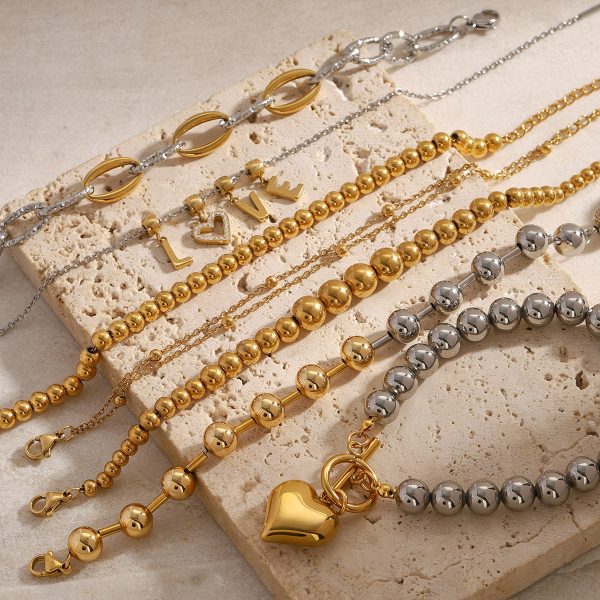 Stainless Steel Beaded Bracelets