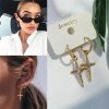 Two Way Cross Earrings
