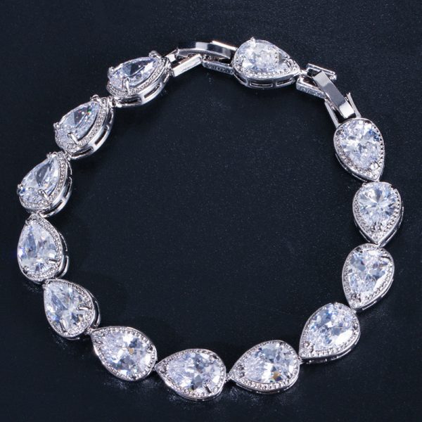 Tear Drop Diamond Bracelet