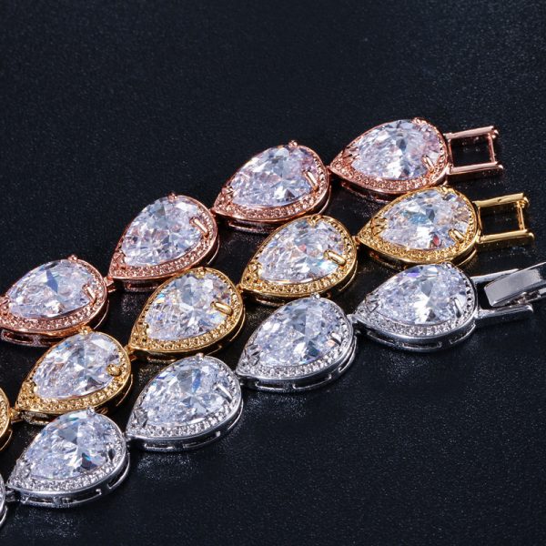 Tear Drop Diamond Bracelet