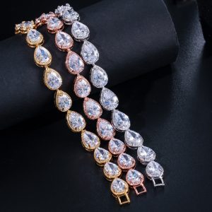 Tear Drop Diamond Bracelet