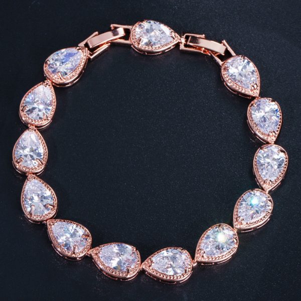 Tear Drop Diamond Bracelet