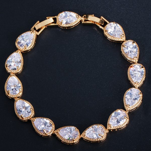 Tear Drop Diamond Bracelet